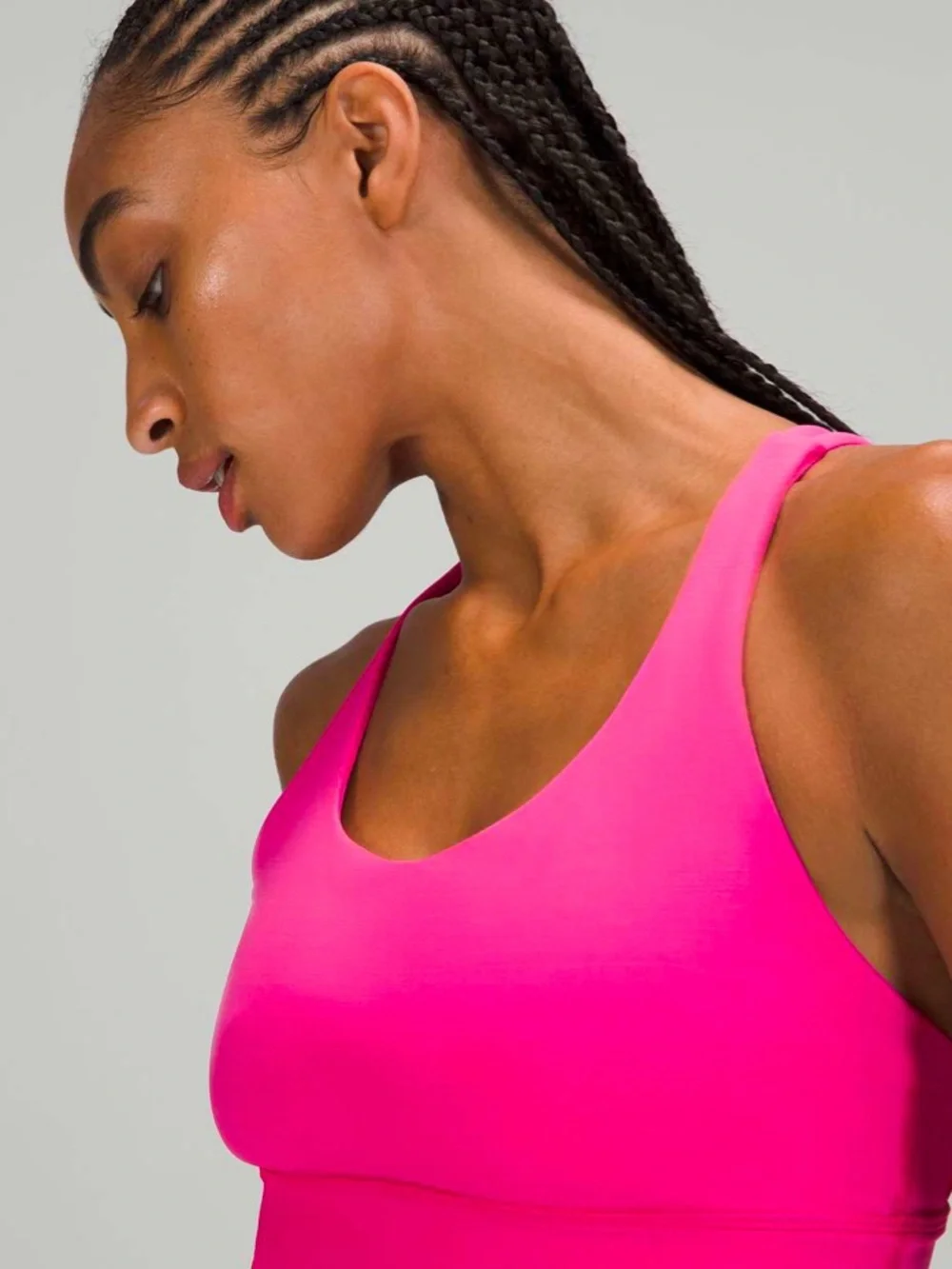 Lululemon Energy Longline Bra Medium Support, B–D Cups in Sonic Pink size 10